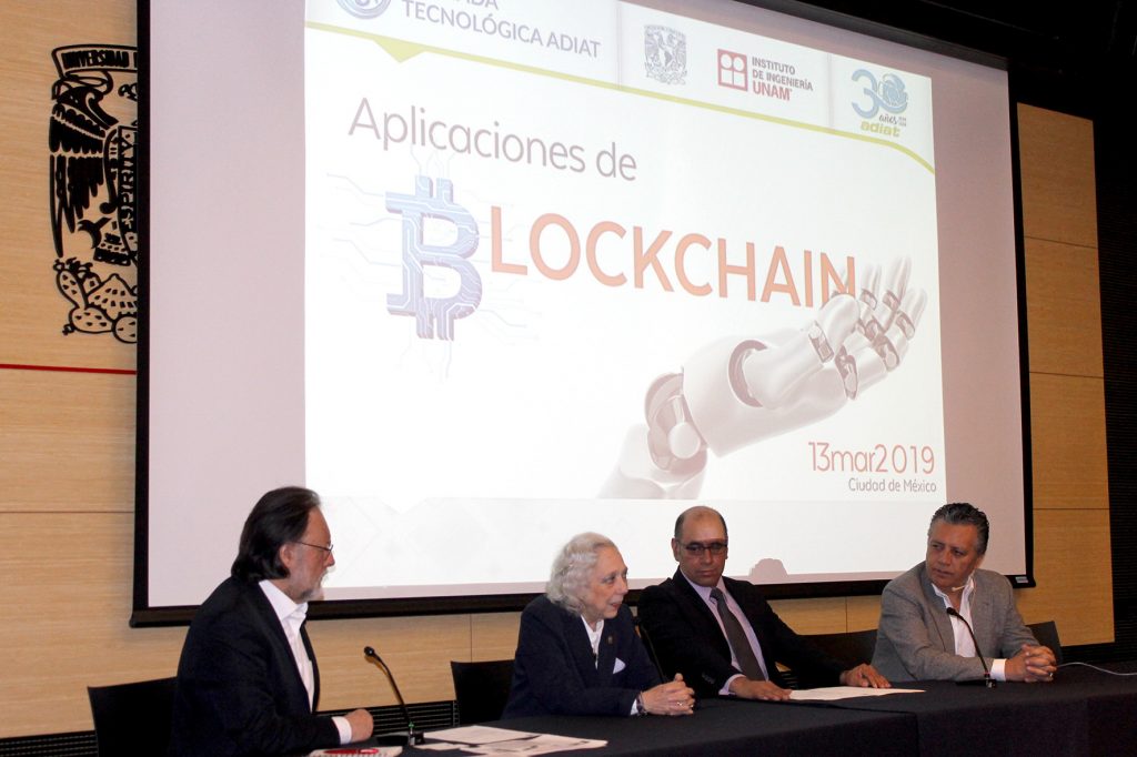 Mtra. Rocío Cassaigne Hernández, Directora General de ADIAT. Inauguración de la Jornada Tecnológica ADIAT "Aplicaciones de Blockchain"